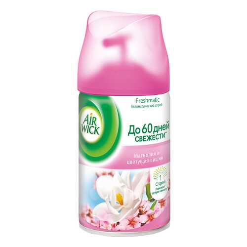 Сменный аэрозоль Air Wick freshmatic магнолия и цветущая вишня 250 мл в Мосхозторг