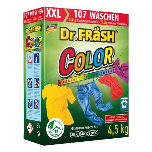 Dr.frash порошок стиральный dr.frash color автомат 4,5 кг в Мосхозторг