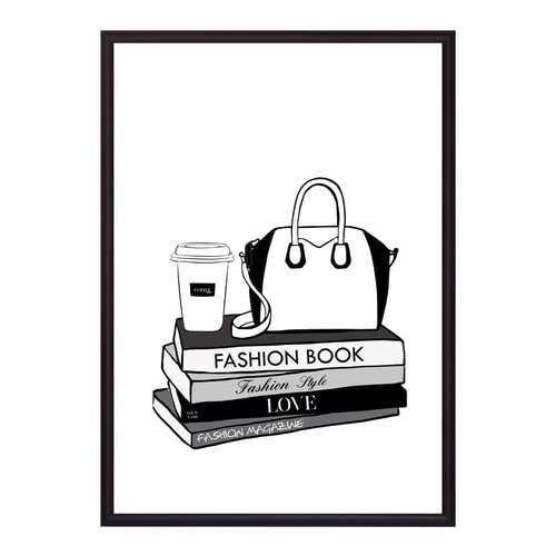 Постер в рамке Fashion book 50х70 см в Мосхозторг