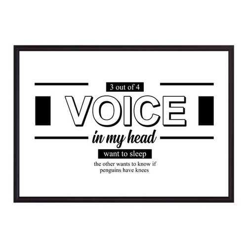 Постер в рамке Voice 21х30 см в Мосхозторг