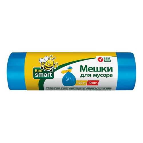 Мешки для мусора 120 л 10 шт. BeeSmart ПНД арт. 402006/403013/403012/402055 в Мосхозторг