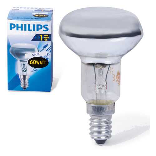Лампа накаливания PHILIPS Spot NR50 60W E14 30° в Мосхозторг