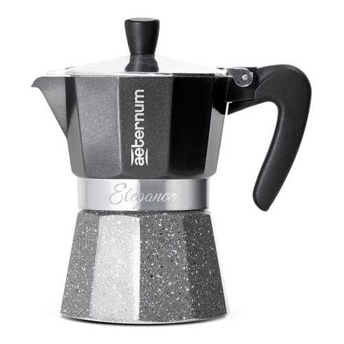 Гейзерная кофеварка AETERNUM/Bialetti ELEGANCE Black 6 чашек в Мосхозторг