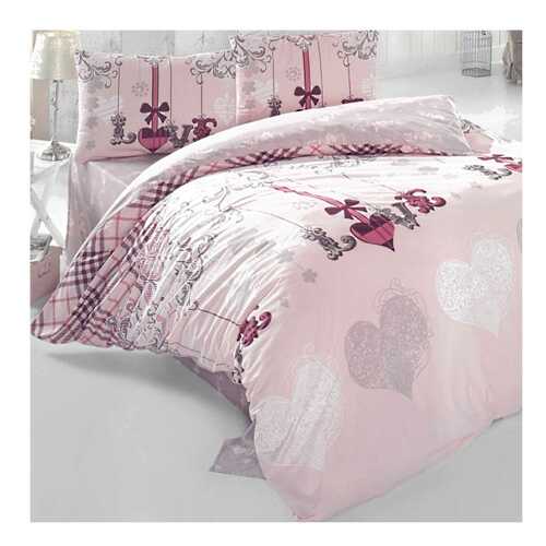 Комплект постельного белья IRINA HOME LOVE ME евро розовый в Мосхозторг