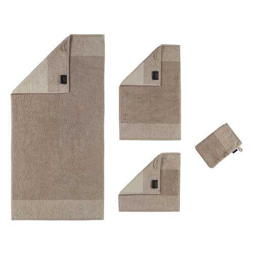 Полотенце CAWO TWO-TONE 50x100см, цвет песочный в Мосхозторг